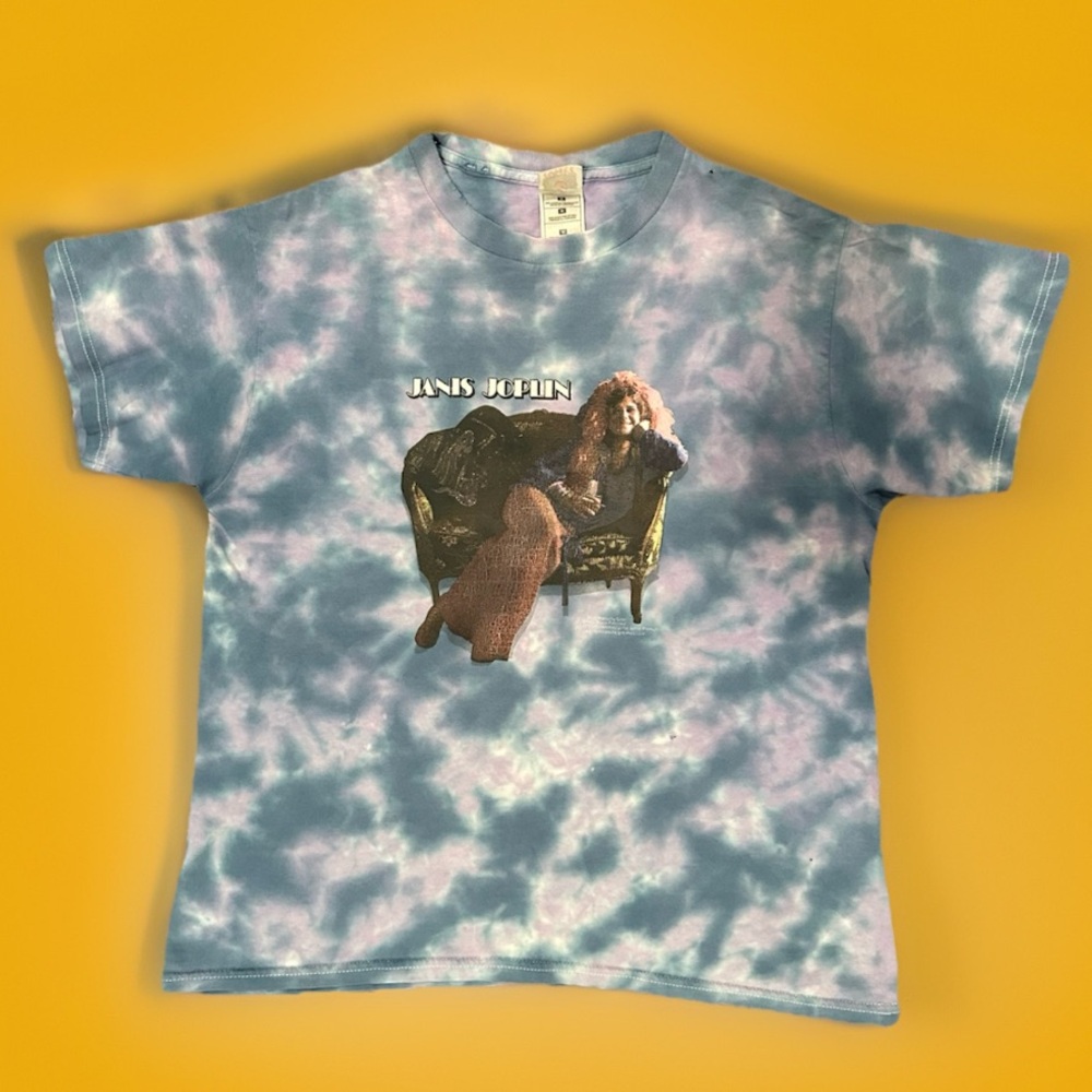Vintage Y2K 2000 Janis Joplin Shirt Fantasy Corp Tie Dye Sz M